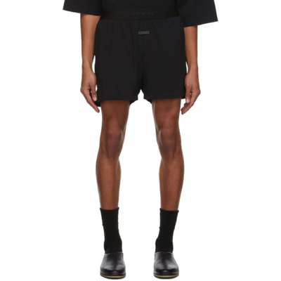 Fear Of God Lounge High-rise Stretch-cotton Pyjama Bottoms In Black
