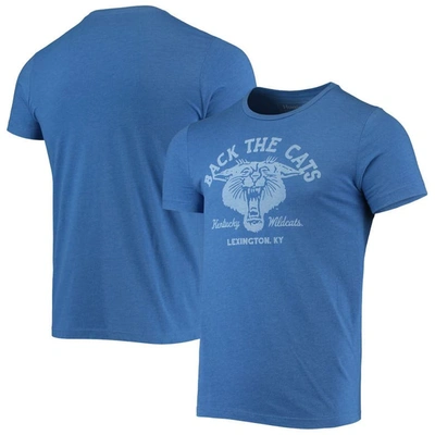 Homefield Heathered Royal Kentucky Wildcats Vintage Team Back The C T-shirt In Heather Royal
