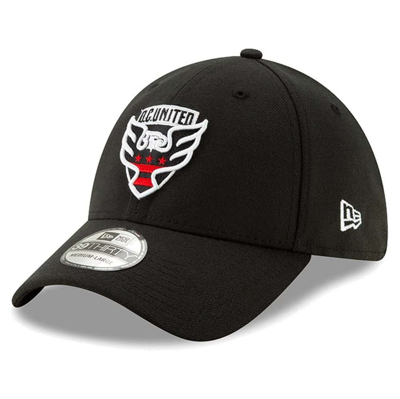 New Era Men's Black D.c. United Team Classic 39thirty Flex Hat