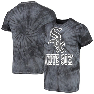 Stitches Black Chicago White Sox Spider Tie-dye T-shirt