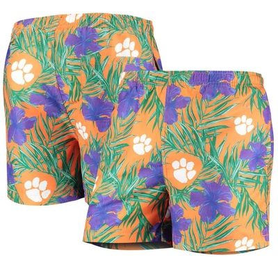 Foco Orange Clemson Tigers Swimming Trunks