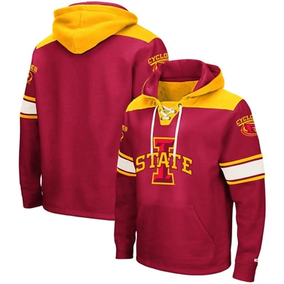 Colosseum Cardinal Iowa State Cyclones 2.0 Lace-up Pullover Hoodie