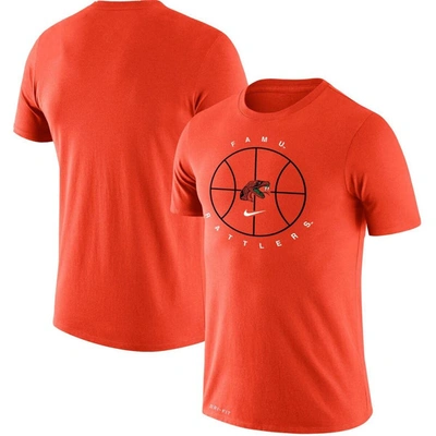 Nike Men's  Orange Florida A&m Rattlers Basketball Icon Legend Performance T-shirt
