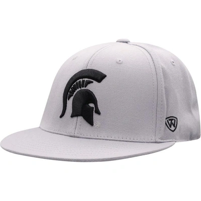 Top Of The World Men's  Gray Michigan State Spartans Fitted Hat