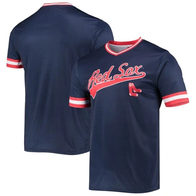 Stitches Navy/red Boston Red Sox Cooperstown Collection V-neck Team Color Jersey