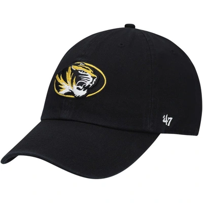 47 ' Black Missouri Tigers Clean Up Adjustable Hat