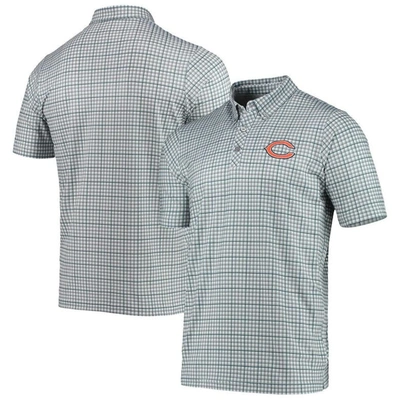 Antigua Men's  Gray And Navy Chicago Bears Deliver Button-down Polo Shirt In Gray,navy