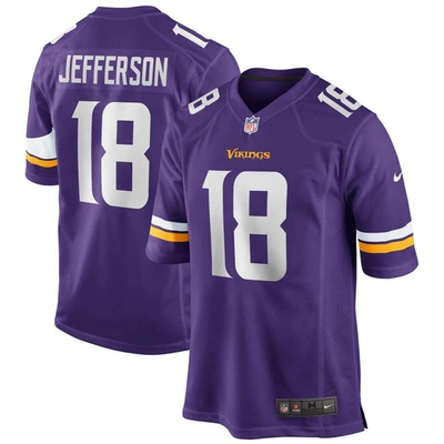 Nike Justin Jefferson Purple Minnesota Vikings Player Game Jersey