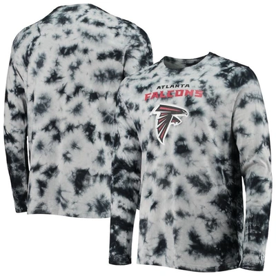 New Era Black Atlanta Falcons Tie-dye Long Sleeve T-shirt