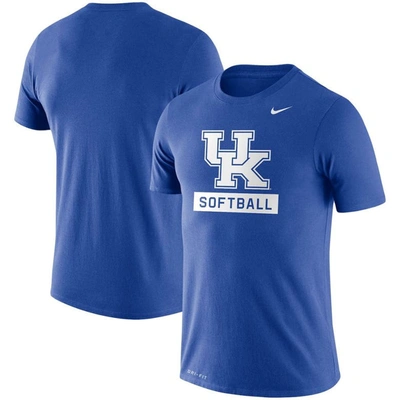 Nike Royal Kentucky Wildcats Softball Drop Legend Performance T-shirt