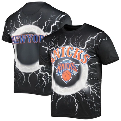 Fisll Black New York Knicks Tornado Bolt T-shirt