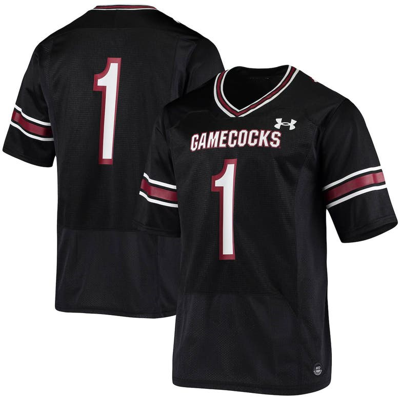 Under Armour #1 Black South Carolina Gamecocks Logo Replica Football Jersey