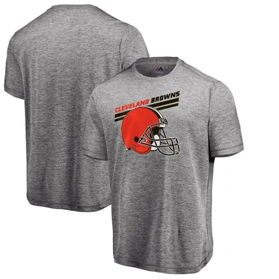 Majestic Men's  Heather Grey Cleveland Browns Showtime Pro Grade T-shirt