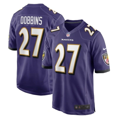 Nike J.k. Dobbins Purple Baltimore Ravens Game Team Jersey