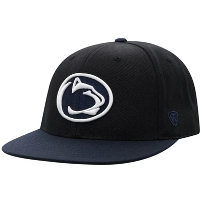 Top Of The World Black/navy Penn State Nittany Lions Team Color Two-tone Fitted Hat
