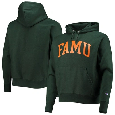 Champion Green Florida A&m Rattlers Tall Arch Pullover Hoodie