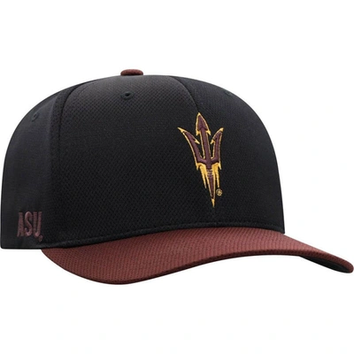 Top Of The World Men's  Black, Maroon Arizona State Sun Devils Two-tone Reflex Hybrid Tech Flex Hat
