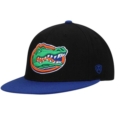 Top Of The World Black/royal Florida Gators Team Color Two-tone Fitted Hat
