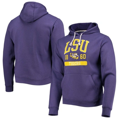 League Collegiate Wear Purple Lsu Tigers Volume Up Essential Fleece Pullover Hoodie