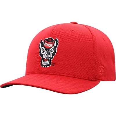 Top Of The World Red Nc State Wolfpack Reflex Logo Flex Hat