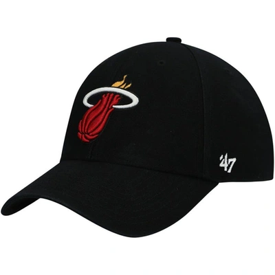 47 ' Black Miami Heat Mvp Legend Adjustable Hat