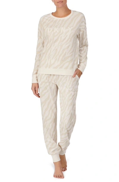 Dkny Logo Pajamas Set In Ivory