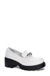 Dirty Laundry Women's Nirvana Lug Sole Loafers Women's Shoes In White