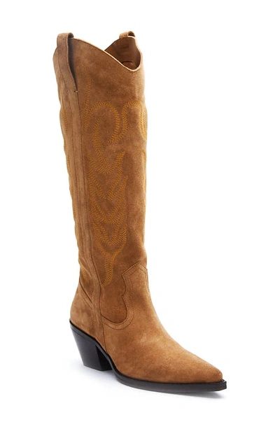 Coconuts By Matisse Agency Western Pointed Toe Boot In Tan