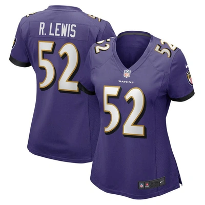 Nike Baltimore Ravens Ray Lewis  Purple Game Jersey