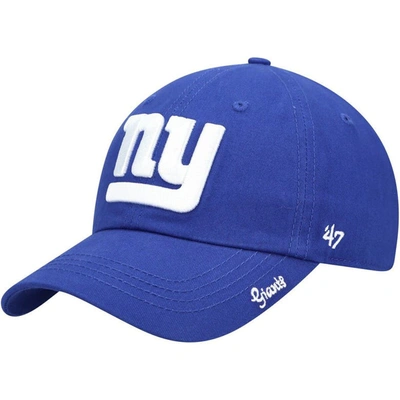 47 Brand '47 Royal New York Giants Miata Clean Up Primary Adjustable Hat