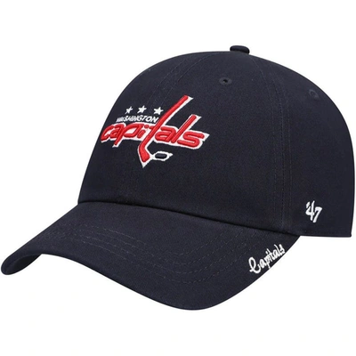 47 Brand '47 Navy Washington Capitals Team Miata Clean Up Adjustable Hat