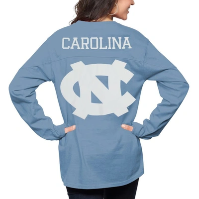 Pressbox Carolina Blue North Carolina Tar Heels The Big Shirt Oversized Long Sleeve T-shirt In Light Blue
