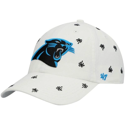 47 ' White Carolina Panthers Team Confetti Clean Up Adjustable Hat