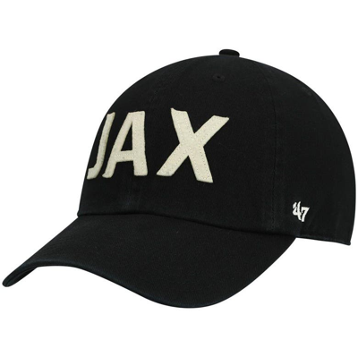47 ' Black Jacksonville Jaguars Finley Clean Up Adjustable Hat