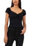 1.state Women's Cap Sleeve Knot Front Top In Nocolor
