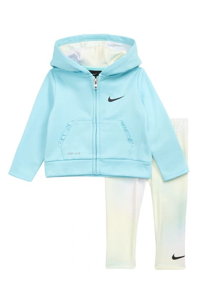 Nike Babies' Therma Aura Hooded Jacket & Leggings Set In Copa