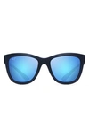 Maui Jim Anuenue 52mm Polarizedplus2® Sunglasses In Matte Blue/ Blue Hawaii