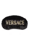 Versace Logomania Eye Mask In Black