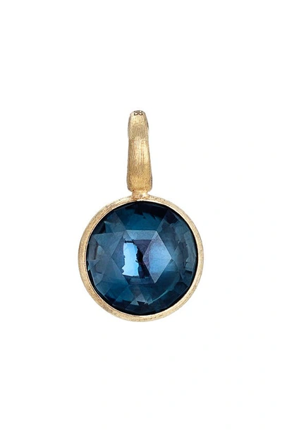 Marco Bicego 18k Yellow Gold Jaipur London Blue Topaz Round Pendant