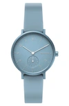 Skagen Aaren Kulør Rubber Strap Watch, 36mm In Sky Blue