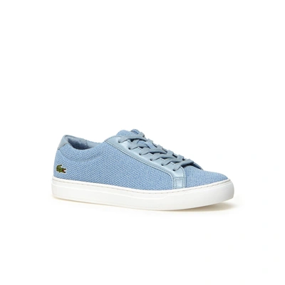 Lacoste Women's L.12.12 Textile Sneakers In Light Blue