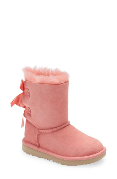 Ugg Kids' Bailey Bow Ii Genuine Shearing Boot In Pink Blossom
