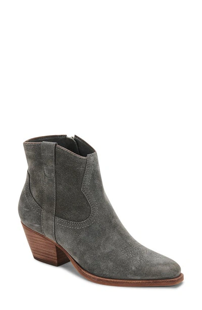 Dolce Vita Women's Silma Western Booties In Grey Suede