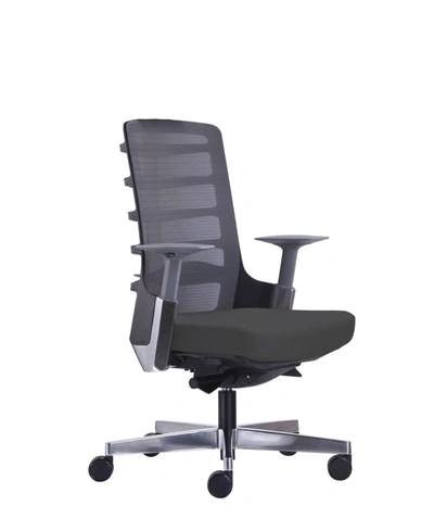Unique Furniture Aiste Medium Back Office Chair In Gray