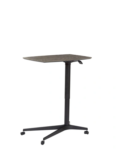 Unique Furniture Peros Lift Table With Black Base In Gray