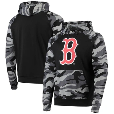 Foco Black Boston Red Sox Camo Raglan Pullover Hoodie