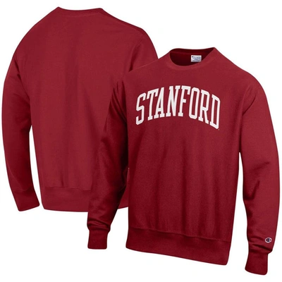 Champion Cardinal Stanford Cardinal Arch Reverse Weave Pullover Sweatshirt
