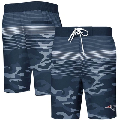 G-iii Sports By Carl Banks Navy New England Patriots Wave Swim Trunks