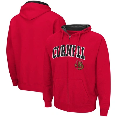 Colosseum Red Cornell Big Red Arch & Logo 3.0 Full-zip Hoodie