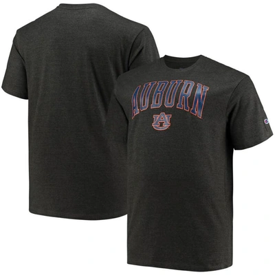 Champion Men's  Charcoal Auburn Tigers Big And Tall Arch Over Wordmark T-shirt